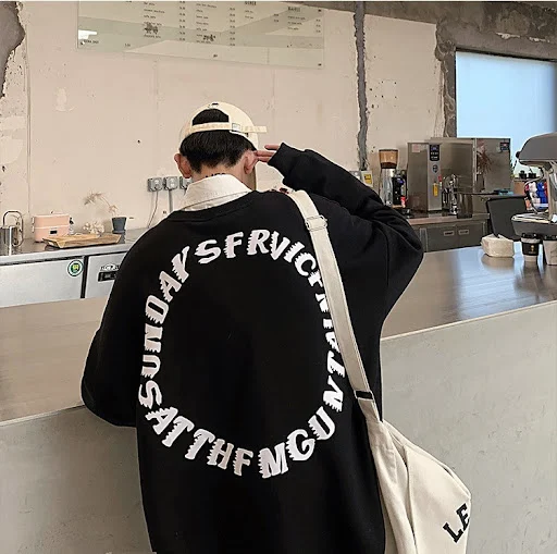 Title 5, Carta Print Street Crew Neck Sorthirt