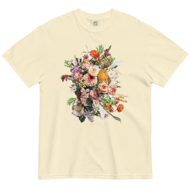Title 2, T-shirt Bouquet Europeo e Americano con stampa ...