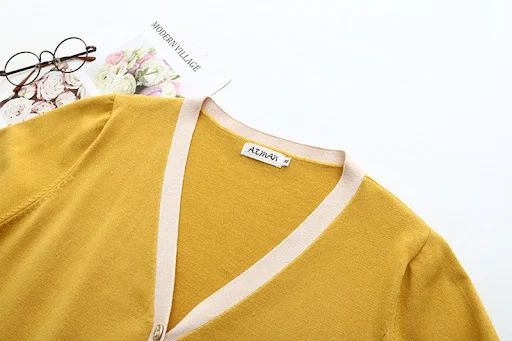 Title 7, Plus Size Womens Slim And Loose Contrast Cardi...