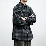 Camisa xadrez acolchoada retro outono inverno para homem, com toque macio, perfeita para um visual casual e aconchegante no frio — foto 6
