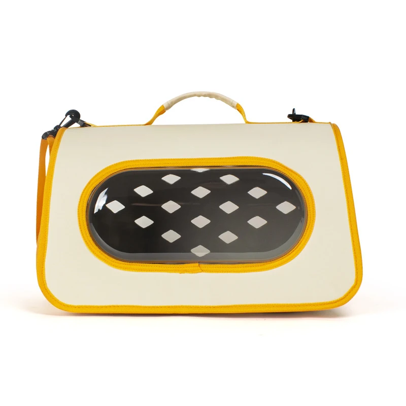 Bolsa para pets elegante com cores contrastantes e design simples. Leve seu amigo com conforto e estilo para onde você for. — foto 2