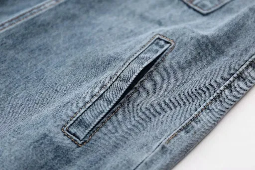 Title 3, Salopette in denim Harem ampia a gamba larga