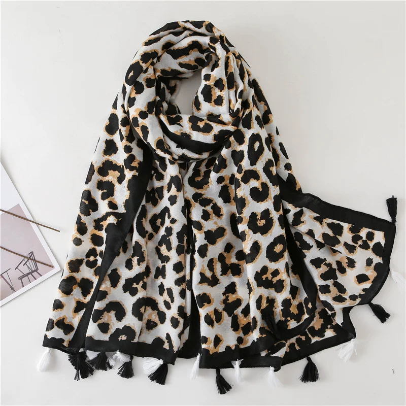 Title 2, Leopard print scarf for women, a stylish and ve...