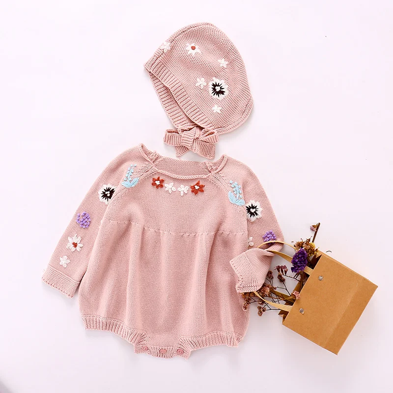 Body de manga longa com bordado floral para bebê menina, ideal para conforto e estilo. Perfeito para uso diário, macio e adorável. — foto 4