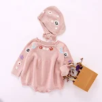 Body de manga longa com bordado floral para bebê menina, ideal para conforto e estilo. Perfeito para uso diário, macio e adorável. — foto 4
