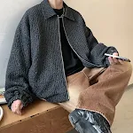 Men's Fashion Vintage Jacquard Denim Jacket Classic Style with Textured Design A Versatile Outerwear Piece Perfect for C — photo 6
