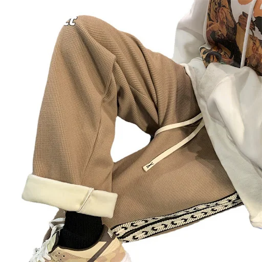 Title 1, Mens Plush Casual Pants Warm and Thickened Win...