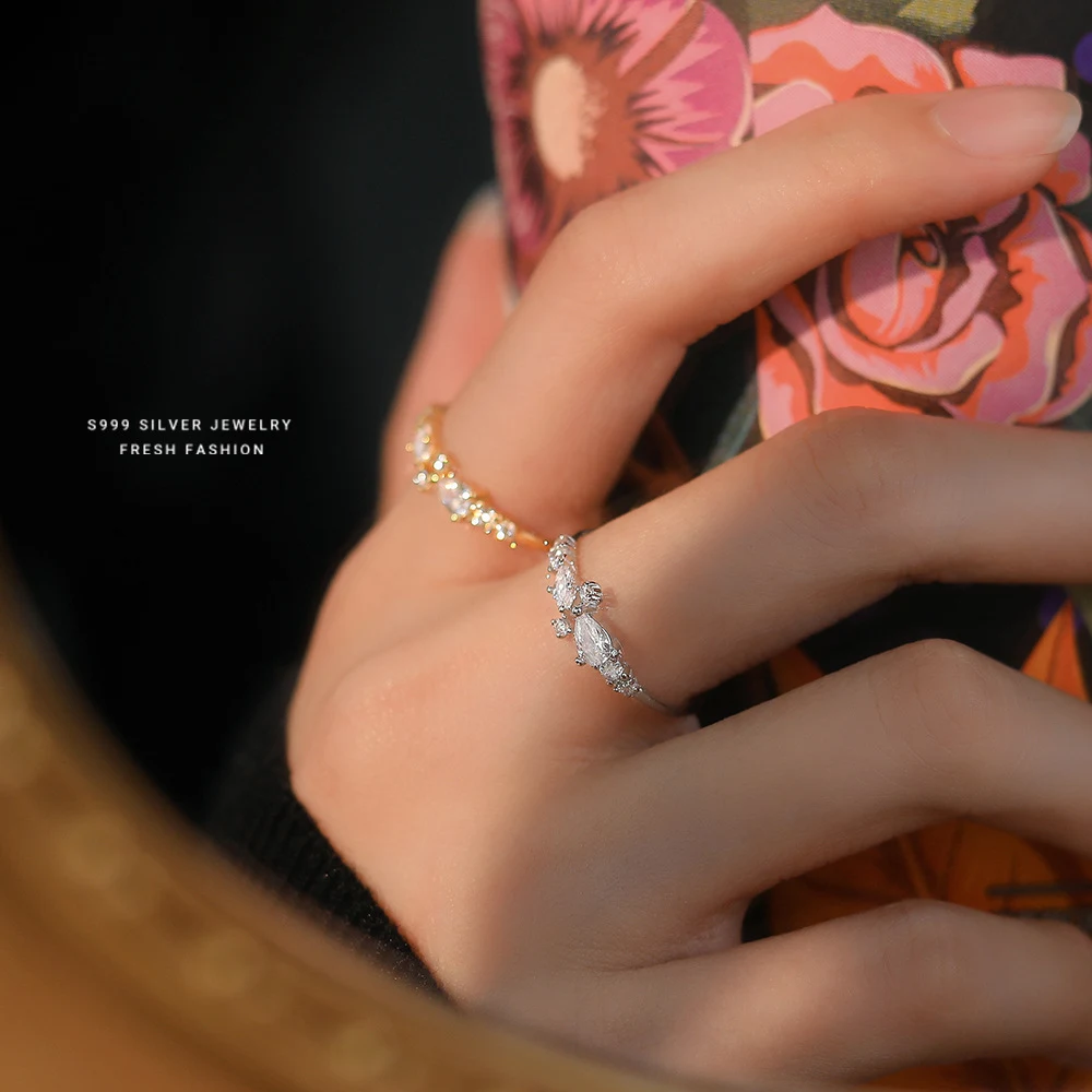 Anel Super Star Point Zircônia para mulheres Brilho e elegância em um só acessório. Presente ideal para quem ama joias deslumbrantes. — foto 6