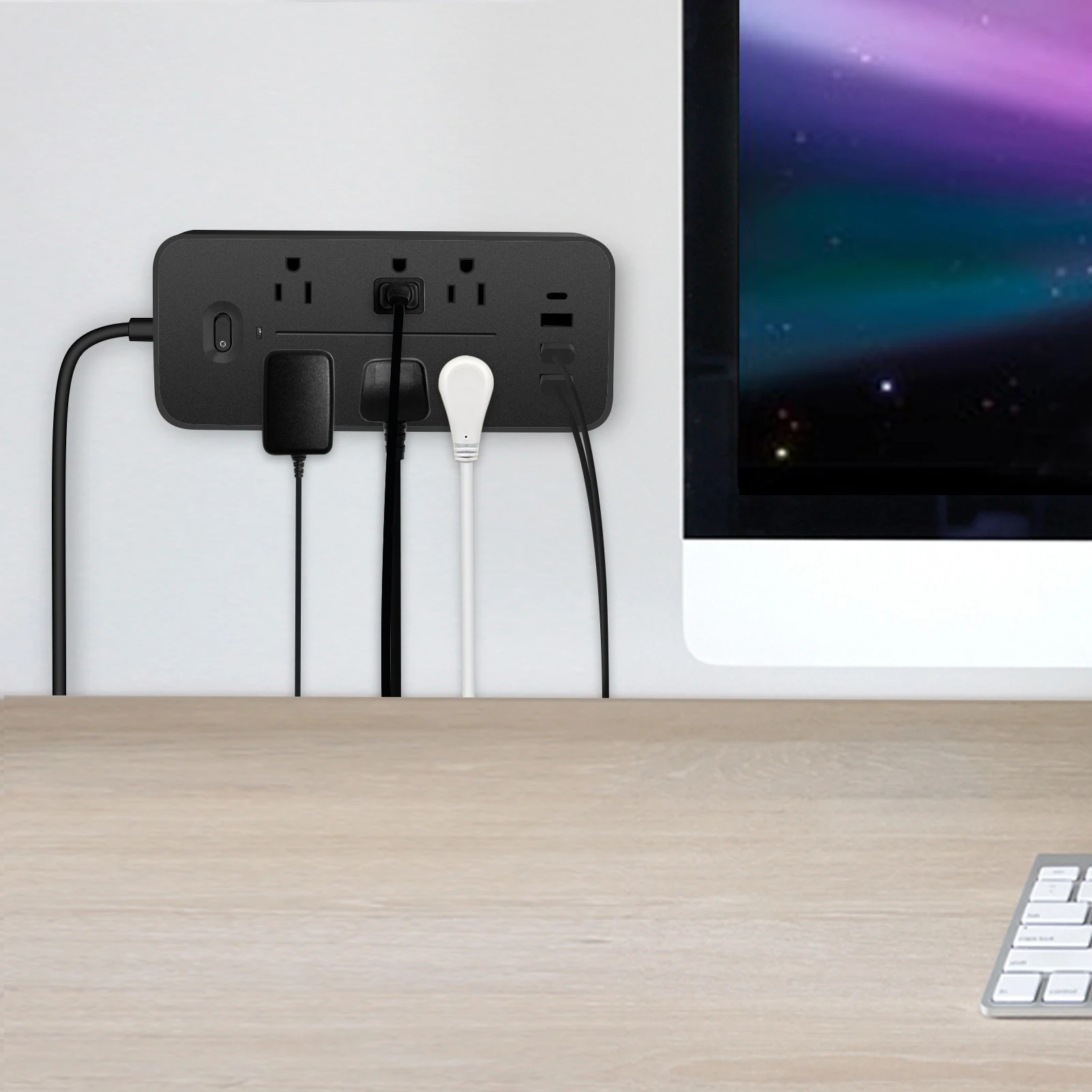 Smart USB Plug American Standard Multifunction Protect your devices with fast charging and surge protection. Multiple po — photo 1