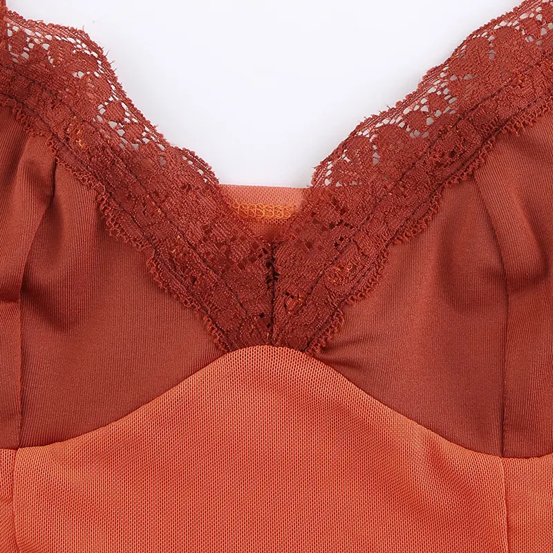 Title 4, Womens see-through mesh lace stitching exposed...