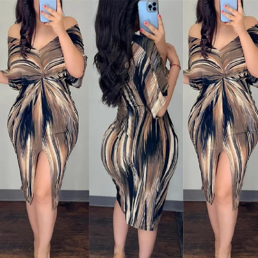 Title 5, Womens Fashion Color Twist Casual Dress