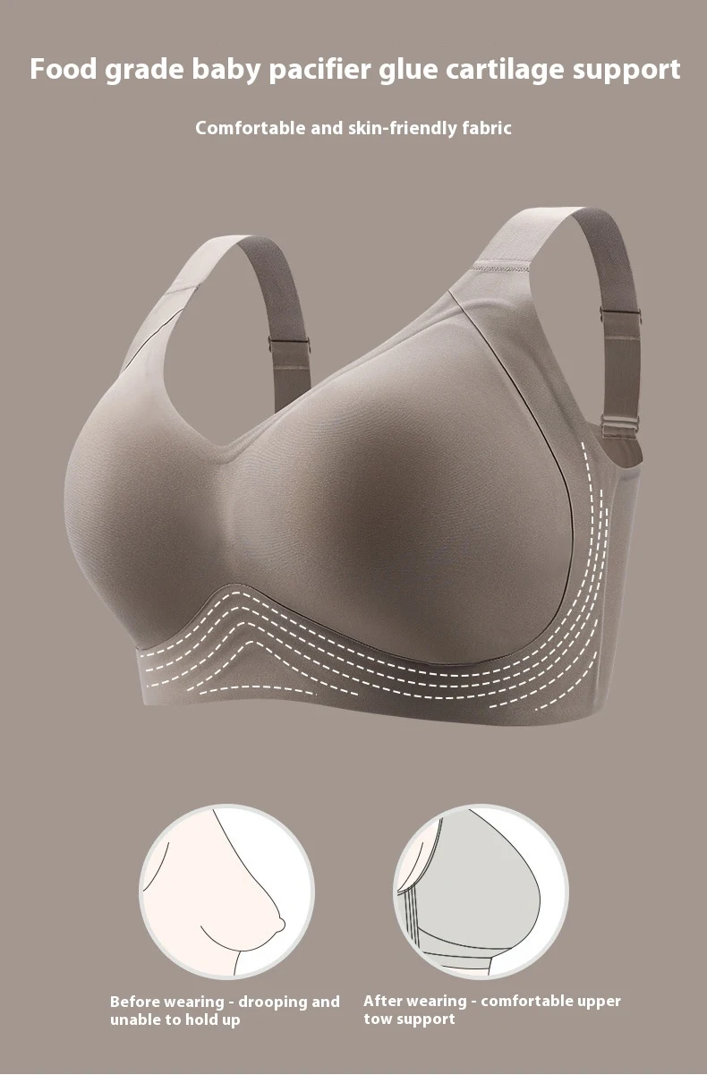 Title 12, Womens Comfortable Thin Gathering Bra offers a...