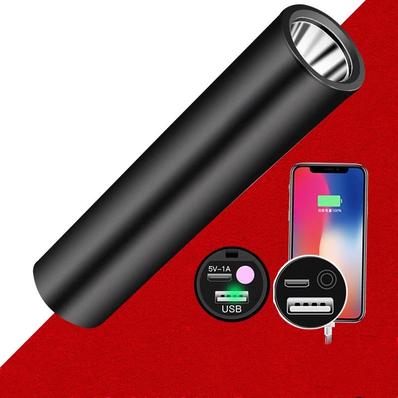 Title 5, USB flashlight strong light rechargeable bright...