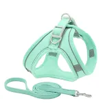 Suede Pet Chest Harness Reflective and Breathable Anti-Strike Cat Rope Small Dog Vest Type Traction Rope for Safety. — photo 1
