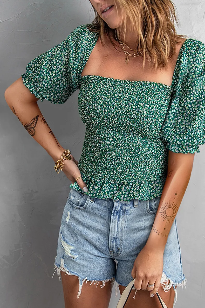 Title 3, European And American Tops Womens Pullover Flo...