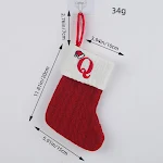 Red Letter Wool Knitted Christmas Stockings Pendant Ornament Add a festive and personalized touch to your Christmas deco — photo 15