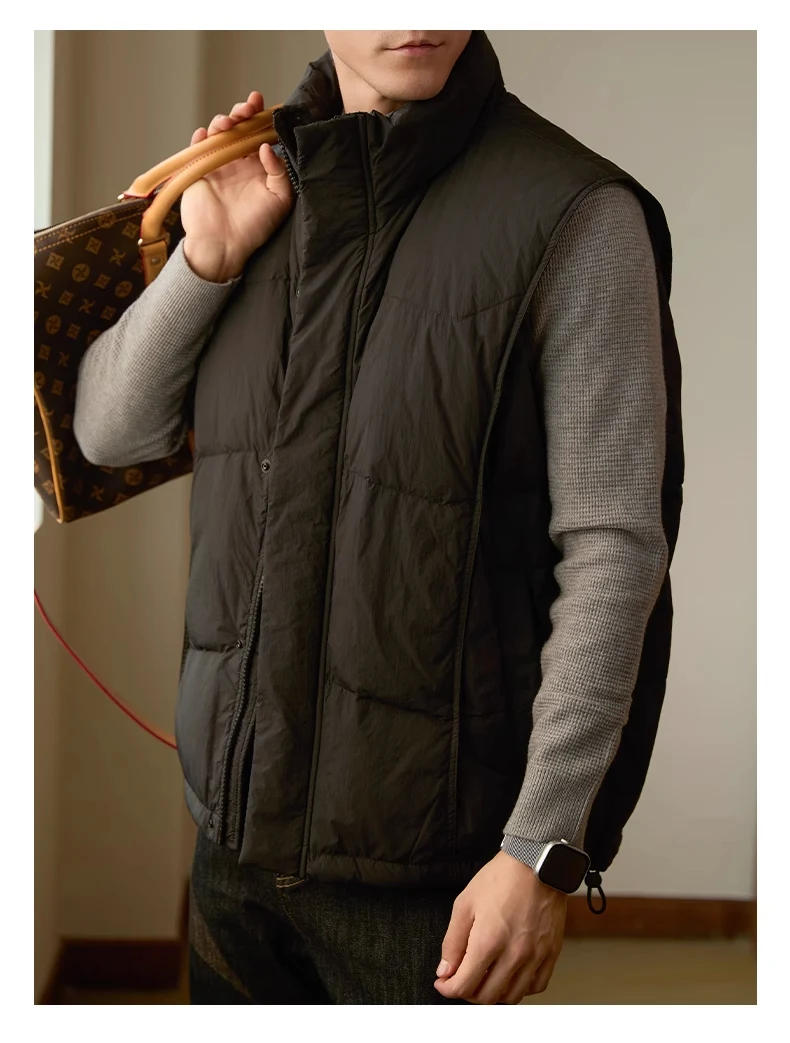 Men's Stand-up Collar Thick Warm Business Casual Jacket. A comfortable, stylish, and warm jacket perfect for work or eve — photo 5