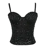 Women's Sexy Off-the-shoulder Sequined Tube Top White Bottoming Bra Inner Match Sleeveless Camisole Women's Outer Wear — photo 2