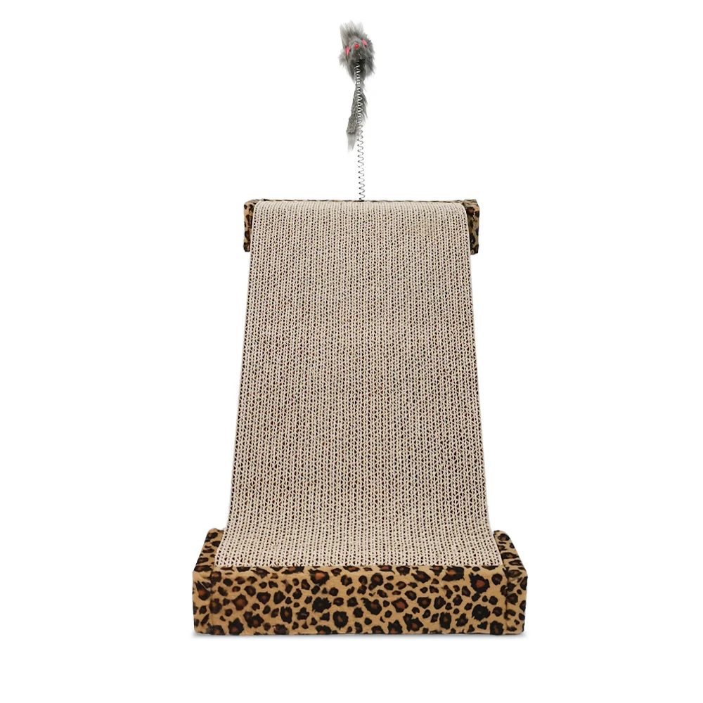 Cat scratch board with replaceable corrugated paper, reusable for long-lasting fun. Protects furniture while providing a — photo 12