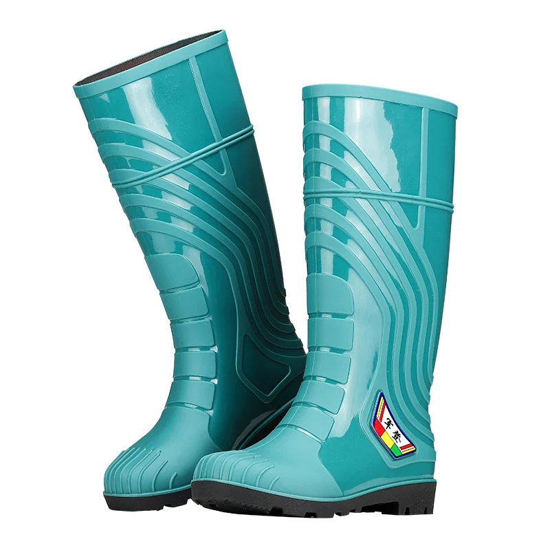 Title 4, Mens Mid-calf Rubber Fashion Rain Boots Outdoo...