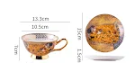 European Retro Coffee Cup Suit Bone China, a beautiful set for enjoying your coffee in style, adding a touch of elegance — photo 22
