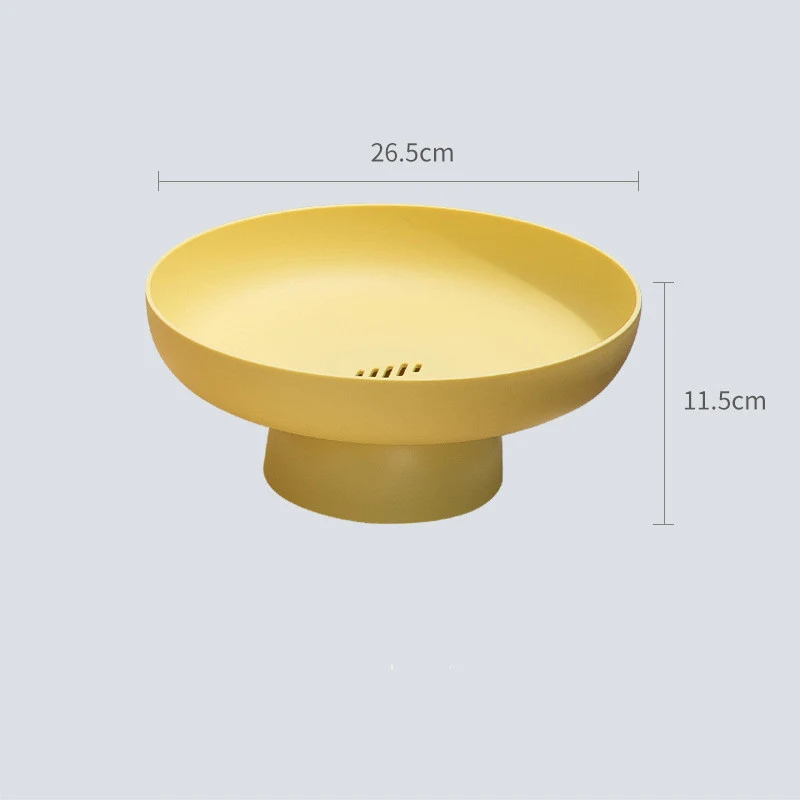 Title 1, Creative Macaron Color Fruit Drain Basket Snack...