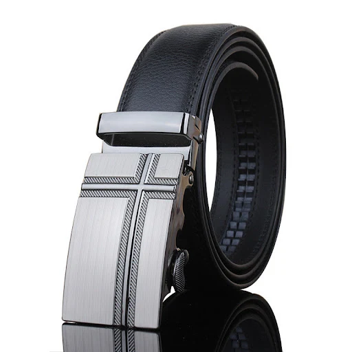 Title 2, Mens Automatic Buckle Casual Leather Belt. Eff...