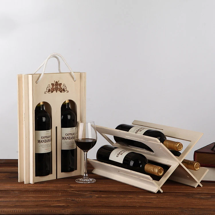 Title 5, Creative Wine Rack for 2 Red Wine Boxes, offeri...