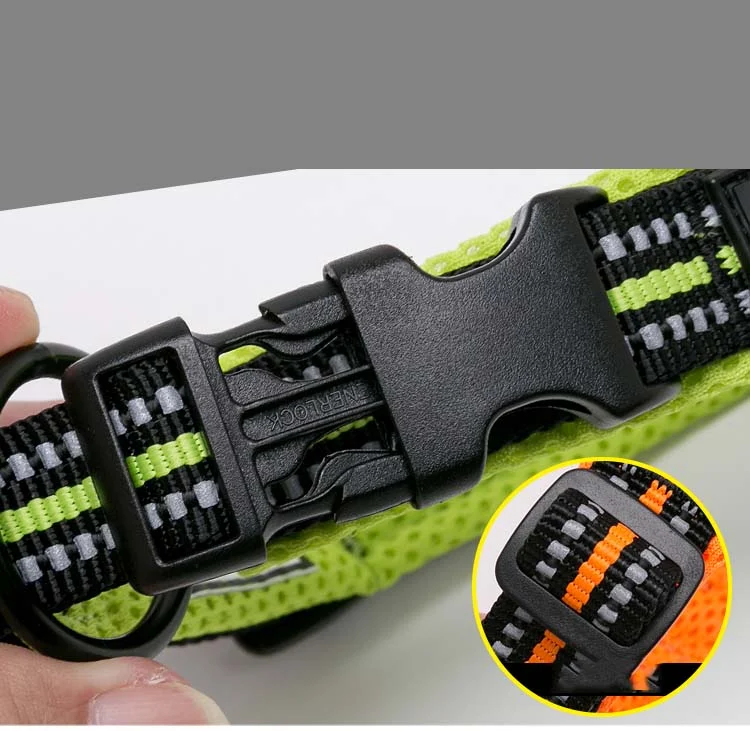 Title 6, Adjustable reflective nylon dog collar for enha...