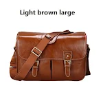 Bolsa para câmera SLR em couro oleado. Proteja seu equipamento com estilo. Resistente, durável e perfeita para fotógrafos profissionais. — foto 4