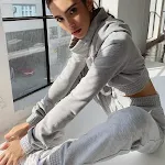 Women's Long Sleeves Crop Top Two Piece Set, a stylish and comfortable outfit, perfect for any occasion, highlights your — photo 2