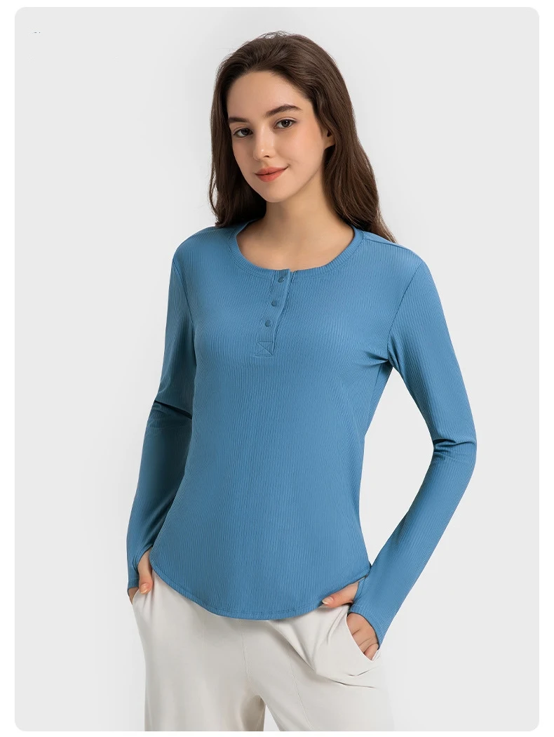 Title 11, Nieuwe sportieve dames lange mouw shirt met ver...