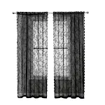 Black Lace Curtain Rod