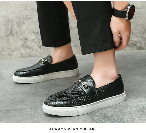 Title 9, Mocassini in pelle business casual stile britan...