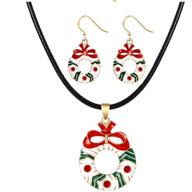 Title 4, Conjunto de Joias Brincos Papai Noel Pingentes ...
