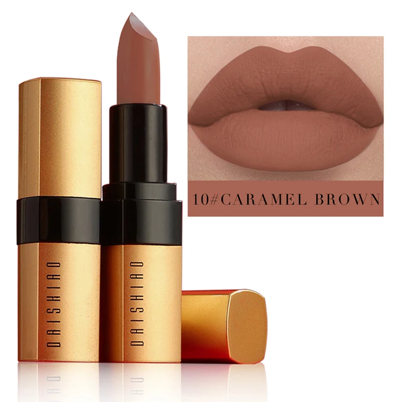 Title 8, Gold Tube Matte Lipstick Waterproof, Nonstick C...