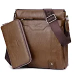 Bolsa Masculina Couro Ombro Único Pasta Executiva Crossbody Ideal para Negócios e Uso Diário, Conforto e Estilo em um Só Produto. — foto 1