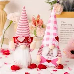 Enfeites de Bonecas de Dia dos Namorados Casal de Gnomos Essência Presente Celebre o amor com este adorável presente para casais — foto 18