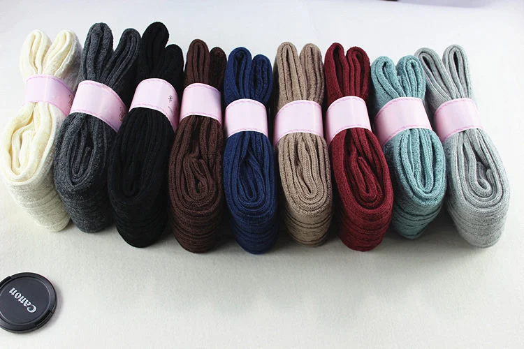 Title 12, Womens Cotton Socks With Long Twist And Thick ...