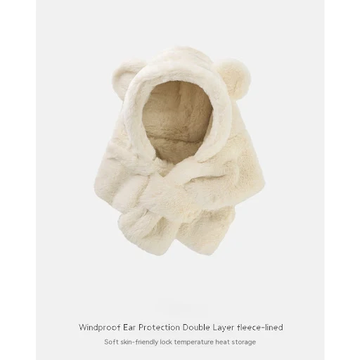 Title 4, Chapéu de Urso para Bebê com Cachecol Quente de...