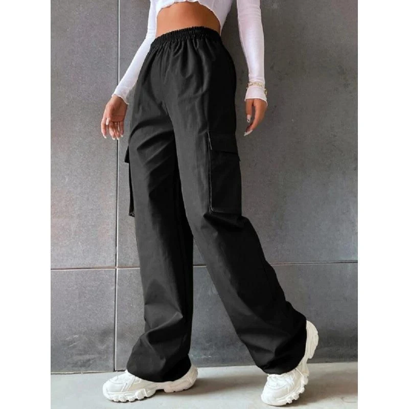 Title 6, Womens Fashion Solid Color High Waist Flip Wor...