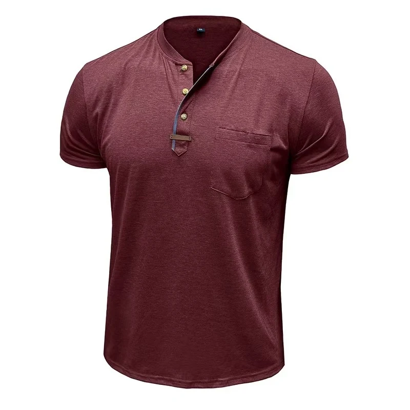 Men's Summer Short Sleeve Casual Crew Neck Top European and American Style perfect for everyday wear, comfortable and br — photo 11