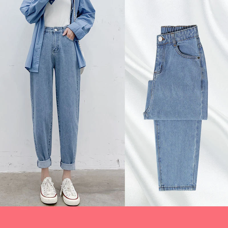 Loose Straight High Waist Slim Cigarette Pants Achieve a flattering silhouette with these comfortable, stylish pants, pe — photo 1