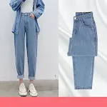 Loose Straight High Waist Slim Cigarette Pants Achieve a flattering silhouette with these comfortable, stylish pants, pe — photo 1