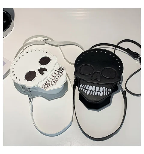 Title 13, Halloween Skull Shoulder Bag Girls Funny Cute M...