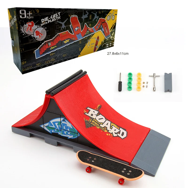 Plataforma Finger Skateboard Modelo Cena de Campo Leve suas manobras de fingerboard para outro nível. Treine, divirta-se e crie seu mundo de skate em miniatura. — foto 1