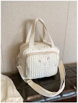 Bolsa de ombro tipo tote leve e de alta qualidade para mamães. Perfeita para armazenar itens essenciais, oferecendo praticidade e elegância no dia a dia. — foto 1