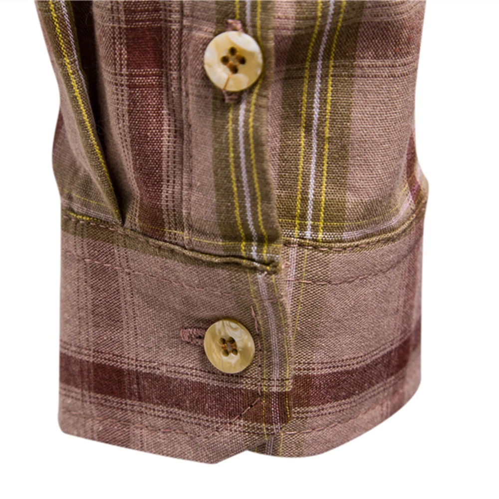 Camisa masculina manga longa com lapela e bolso decorativo Perfeita para um visual elegante e moderno Conforto e estilo em uma só peça Ideal para diversas ocasiões — foto 1