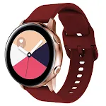 Wine red color buckle