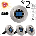 Luzes de Jardim Solar Impermeáveis com 8 LEDs Ilumine seu jardim com energia solar eficiente, fáceis de instalar e à prova d'água. — foto 2